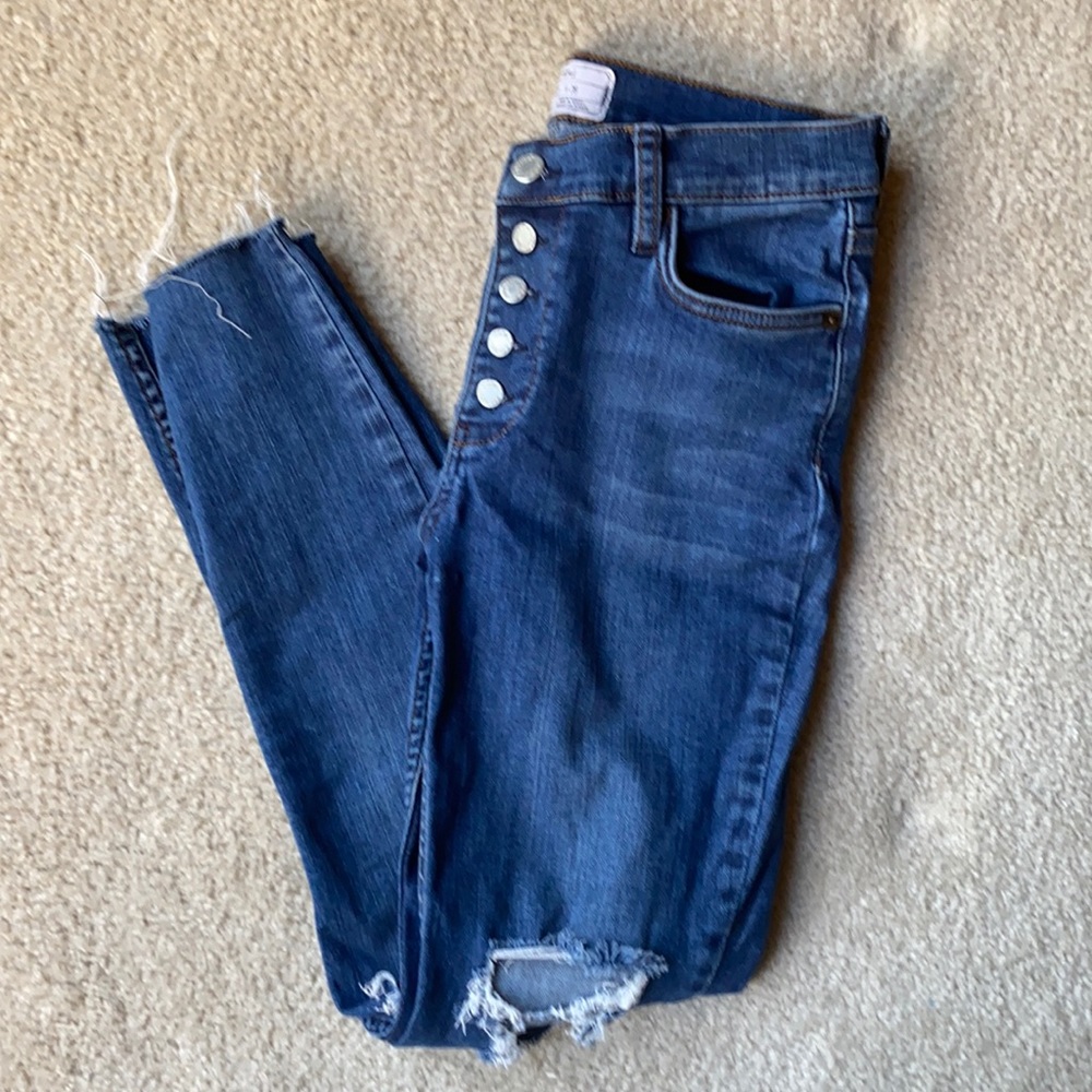 Free People Button Up Pants